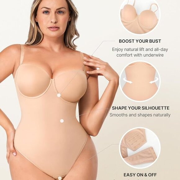 SHAPELLX Shapewear Bodysuit - Picture 3 of 9